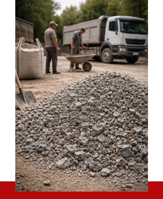 Гранитный щебень фракция 20-40 в Кунгуре от 3282 руб. ПРОНЕРУДКнг