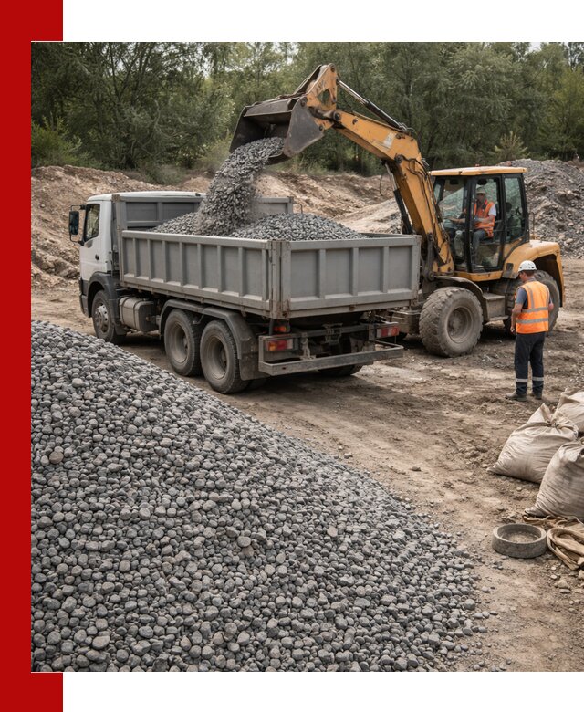Доставка гравийного щебня в Кунгуре оптом и в розницу
