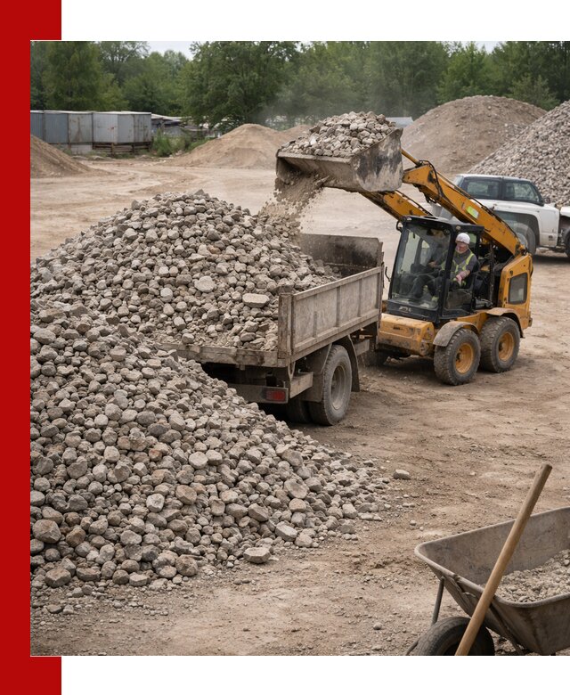Доставка вторичного щебня в Кунгуре для строительных работ