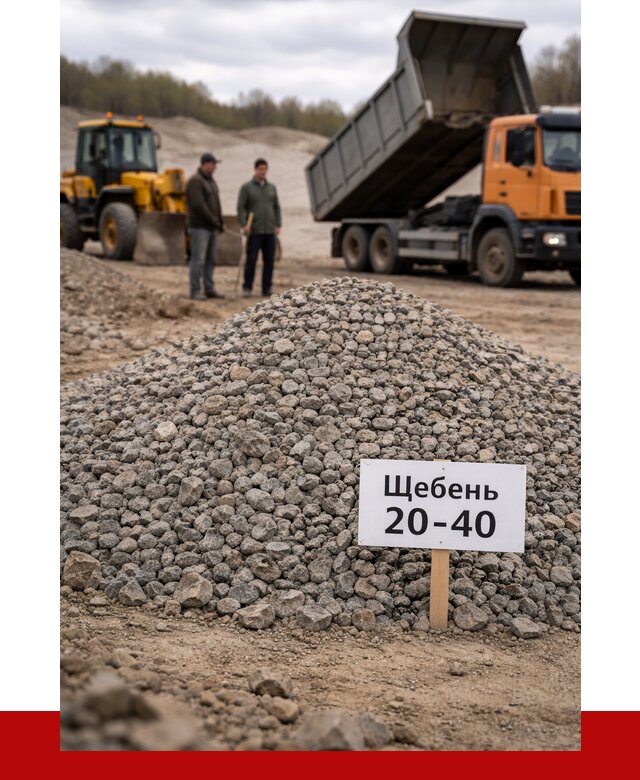 Бетонный щебень фракция 20-40 в Кунгуре от 2513 р. | ПРОНЕРУДКнг