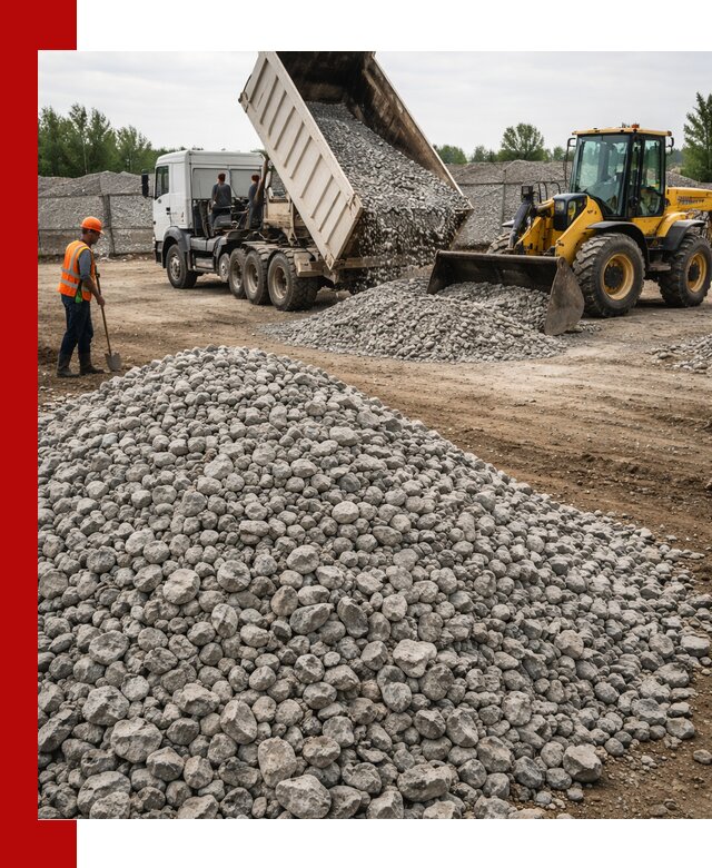 Доставка бетонного щебня фракции 40-70 в Кунгуре