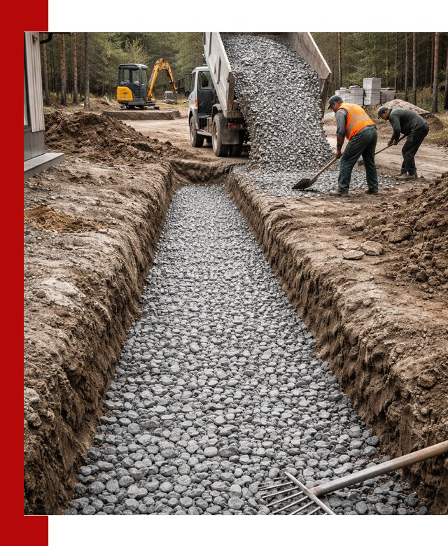 Щебень для дренажа с доставкой в Кунгуре высокого качества