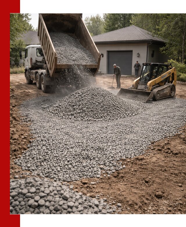 Щебень для парковки в Кунгуре: доставка и укладка качественного материала