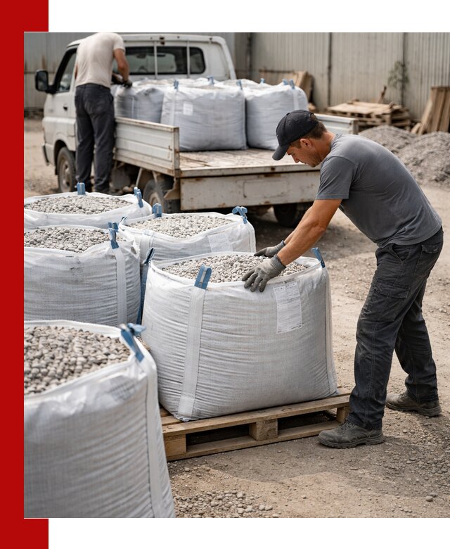 Доставка щебня в мешках по выгодным ценам в Кунгуре