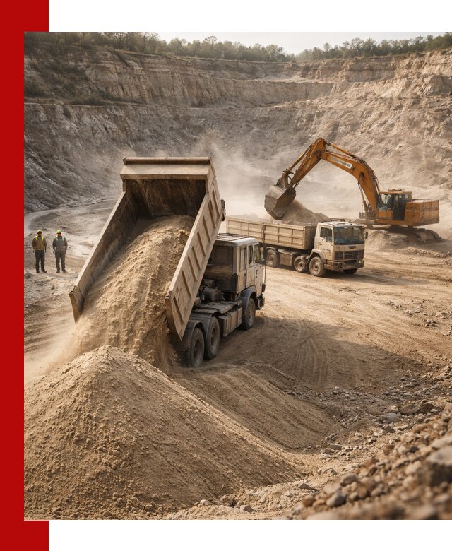 Карьерный песок навалом с доставкой в Кунгуре