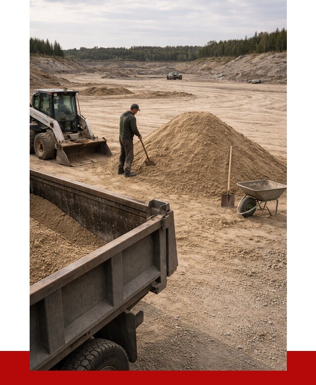 Карьерный песок среднезернистый в Кунгуре, от 2256 р. ПРОНЕРУДКнг