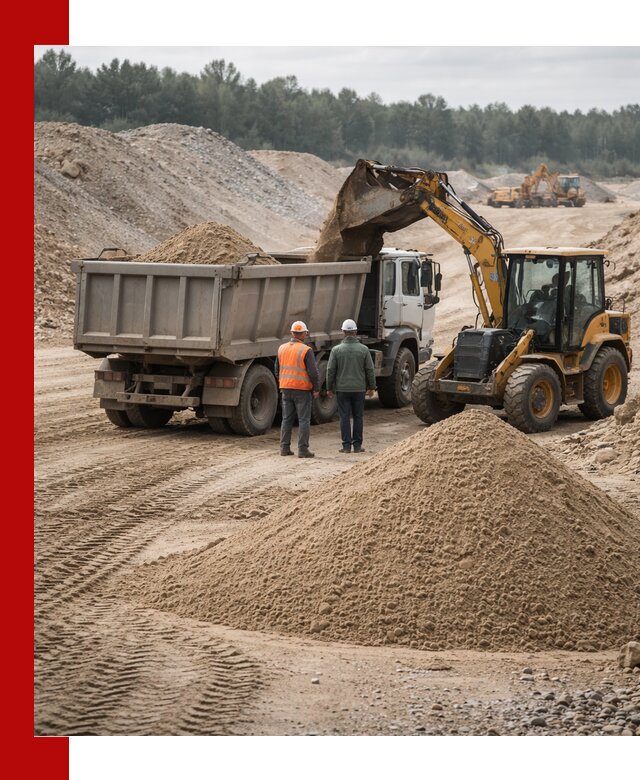 Карьерный среднезернистый песок с доставкой в Кунгуре