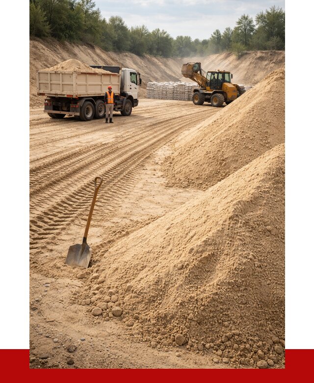Карьерный песок мелкозернистый в Кунгуре от 9230 р. | ПРОНЕРУДКнг