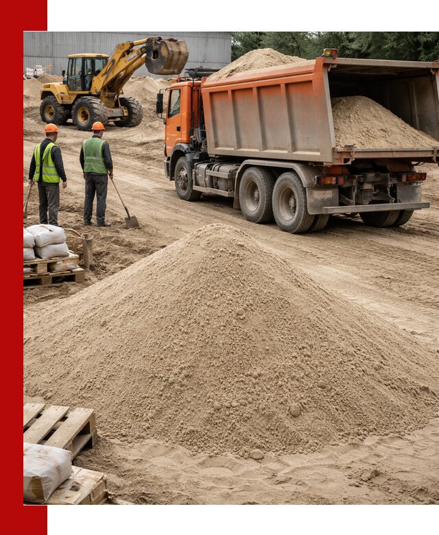 Доставка и продажа мытого речного песка в Кунгуре