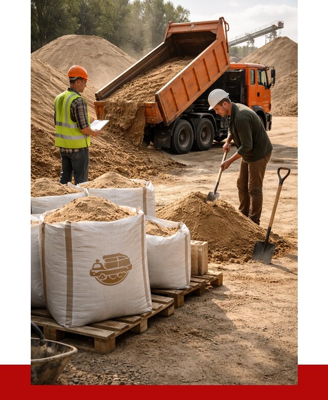 Строительный песок в Кунгуре от 2256 р. с доставкой, ПРОНЕРУДКнг