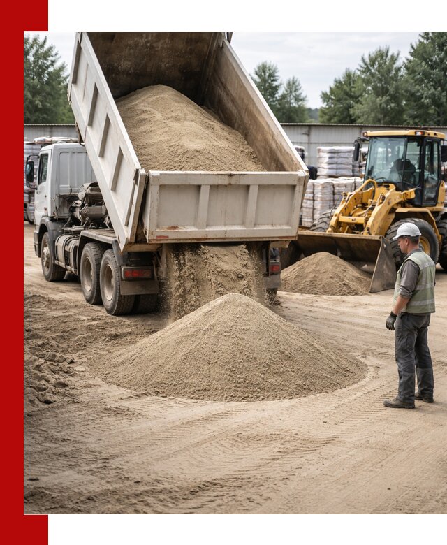 Поставка и доставка песка для бетона в Кунгуре