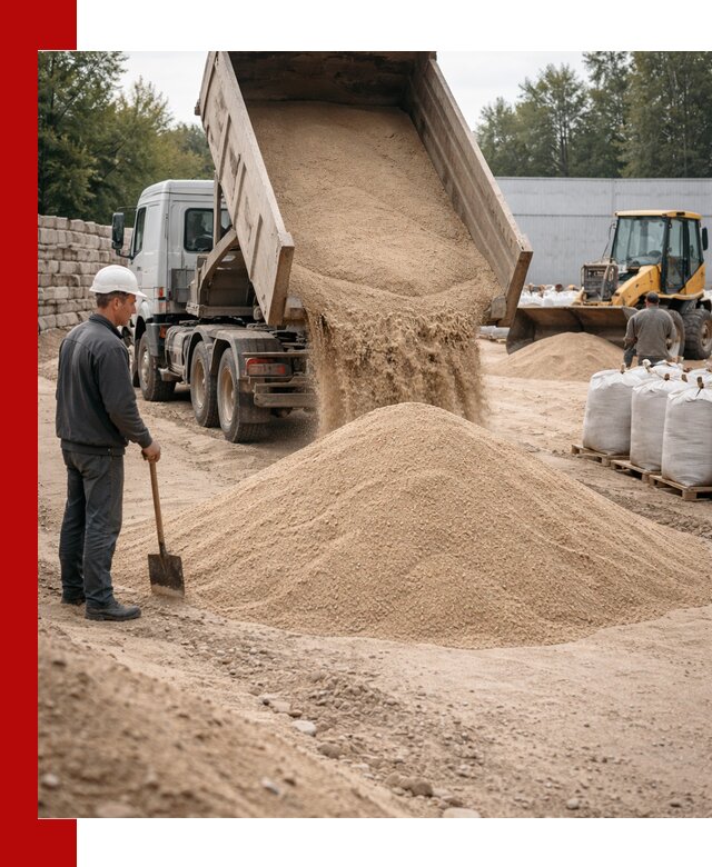 Кварцевый песок фракция 0–3 мм с доставкой в Кунгуре