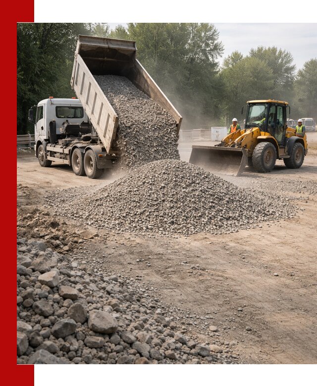 Гравий фракция 5–20 доставка в Кунгуре оптом и в розницу