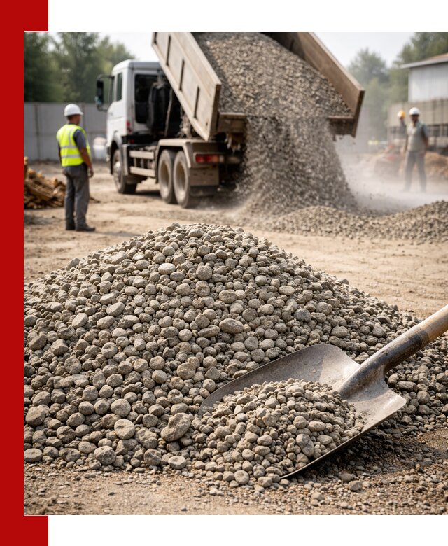 Доставка гравия фракции 20-40 в Кунгуре с самосвалами