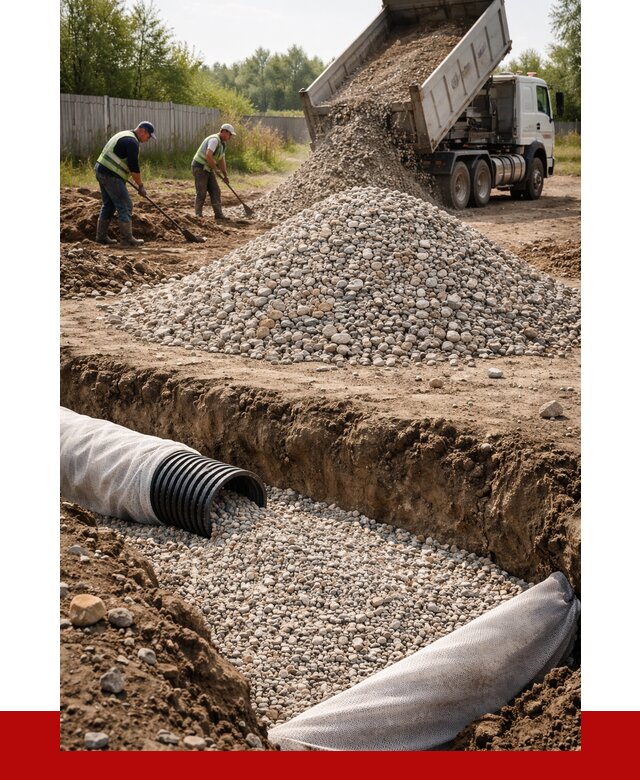 Гравий для дренажа в Кунгуре от 2256 р., доставка ПРОНЕРУДКнг