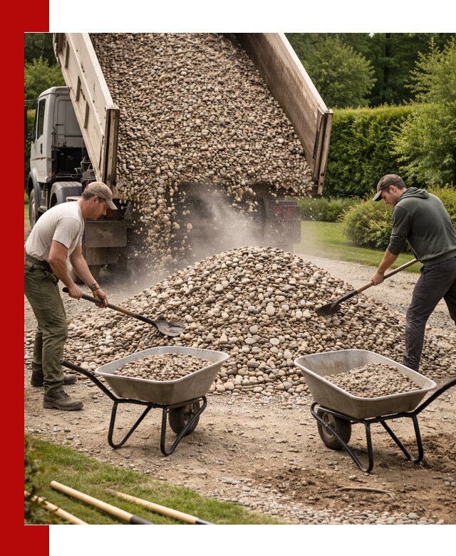 Доставка и продажа декоративной гальки в Кунгуре