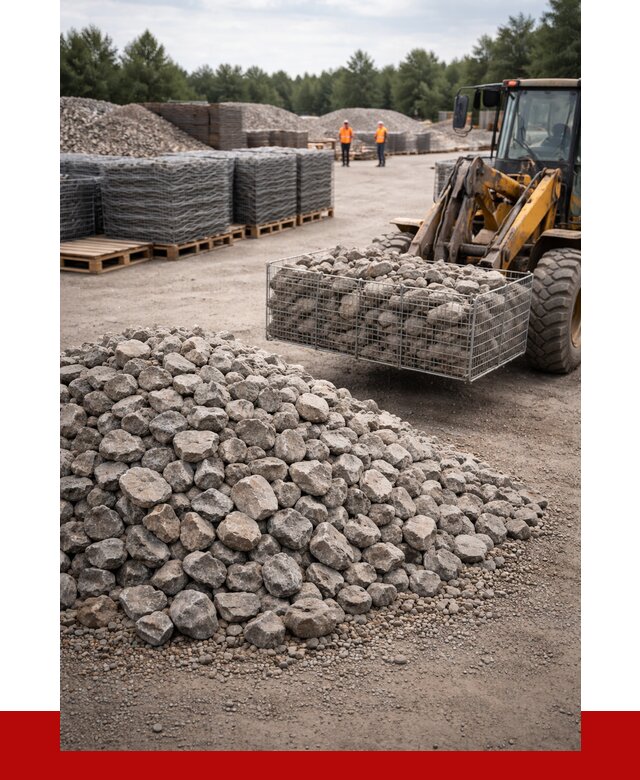 Камень для габионов фракция 70-150 в Кунгуре от 4308 р. | ПРОНЕРУДКнг