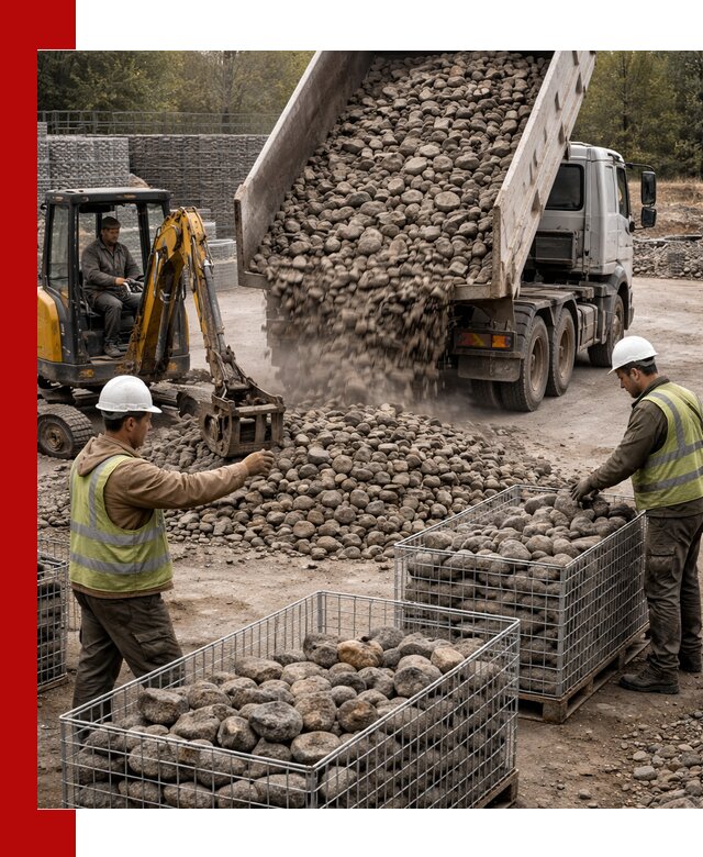 Камень для габионов фракция 100–201 в Кунгуре