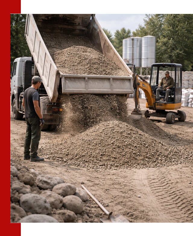 Доставка ПГС С3 в Кунгуре самосвалами и миксерами