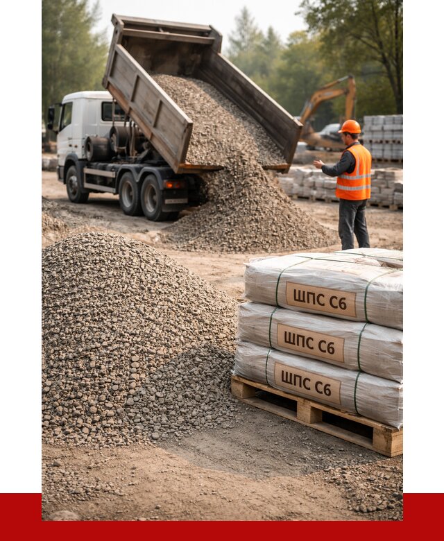 ЩПС С6 в Кунгуре с доставкой от 2256 р. за куб | ПРОНЕРУДКнг