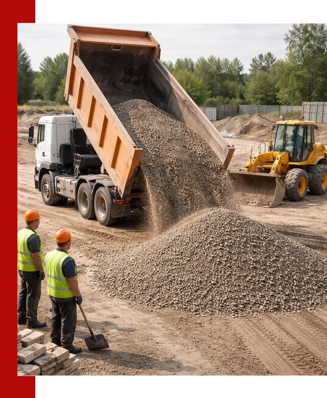 Доставка щебёночно-песчаной смеси ЩПС С7 в Кунгуре