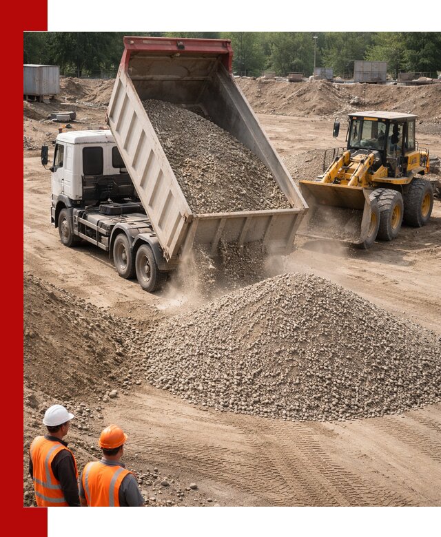 Щебень с песком (ЩГПС С2) с доставкой в Кунгуре