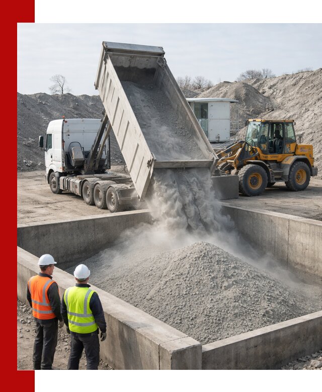 Доставка цемента навалом в Кунгуре крупными партиями