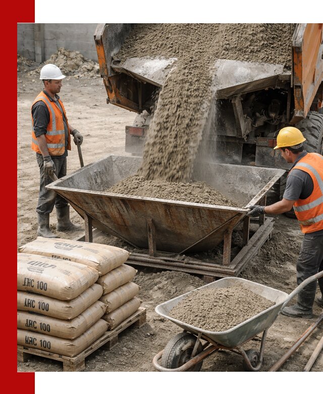 Доставка цементно-песчаной смеси М100 в Кунгуре