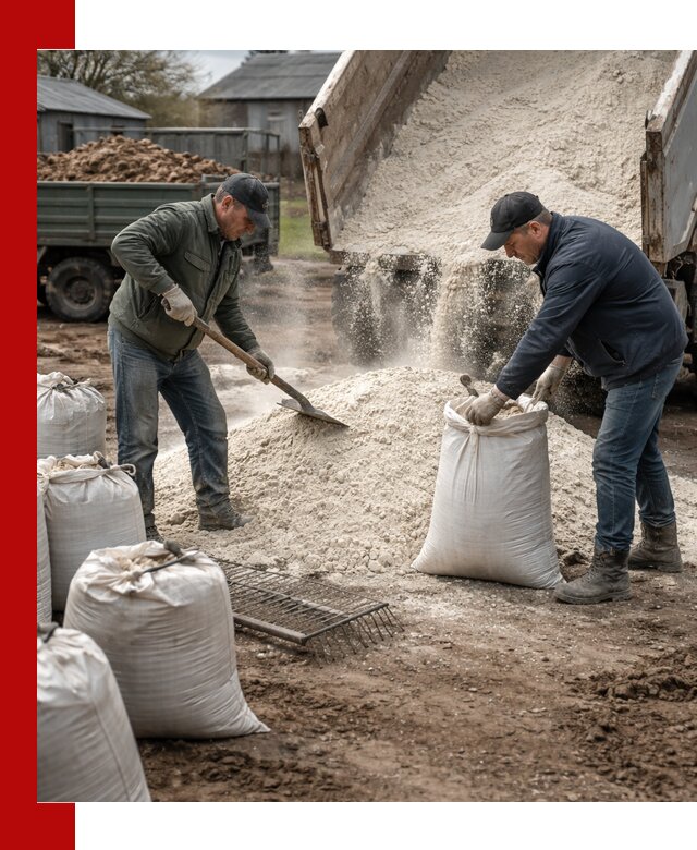 Доставка извести пушонки в Кунгуре оптом и мелким оптом