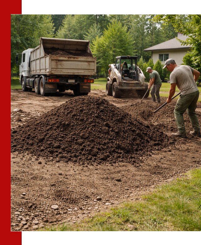 Доставка и укладка грунта для газона в Кунгуре