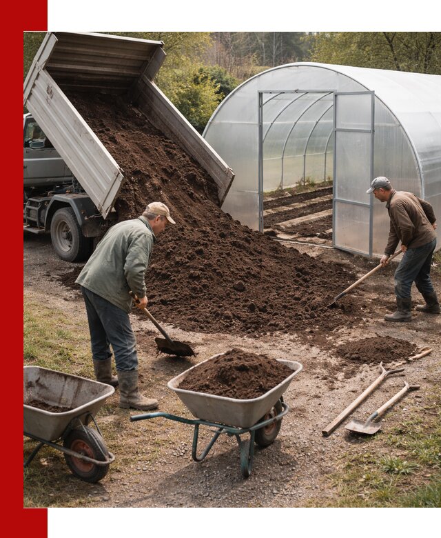 Грунт для теплицы с доставкой в Кунгуре — плодородный субстрат под растения