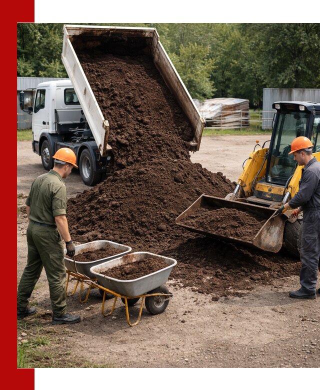 Доставка торфо-земляной смеси в Кунгуре для огорода и ландшафта