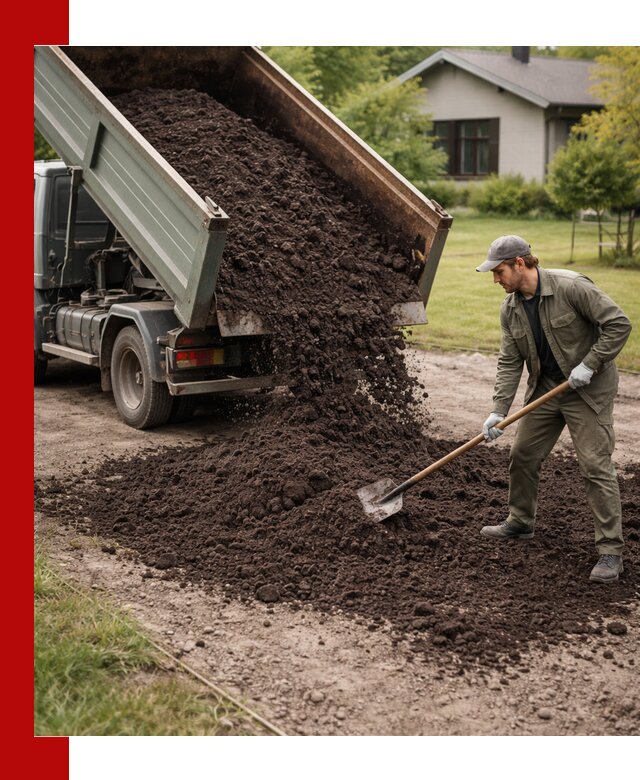 Чернозем для газона с доставкой в Кунгуре быстро и качественно