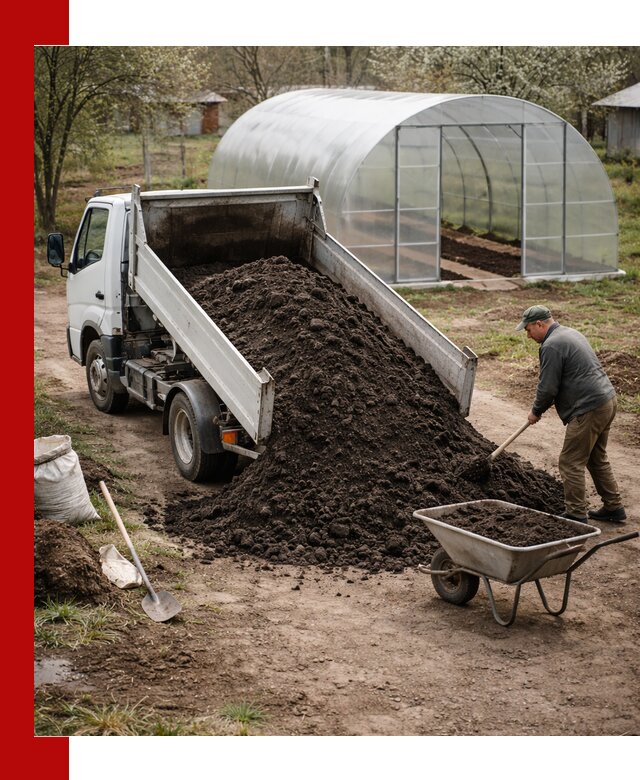 Чернозем для теплицы с доставкой в Кунгуре