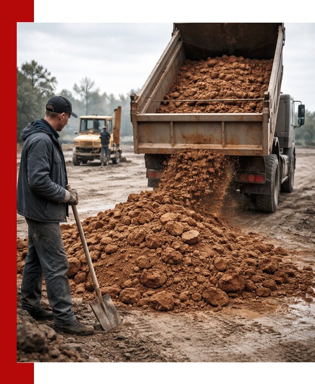 Глина для засыпки в Кунгуре с доставкой самосвалами