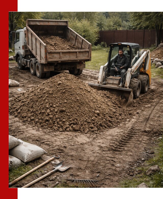 Суглинок для планировки участков в Кунгуре с доставкой и выгрузкой