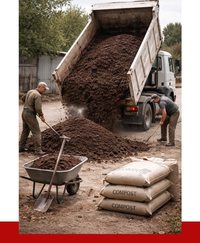 Купить компост в Кунгуре от 4308 р. за куб с доставкой | ПРОНЕРУДКнг