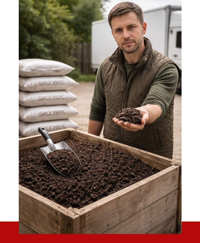 Купить биогумус в Кунгуре с доставкой от 8718 р. за куб | ПРОНЕРУДКнг