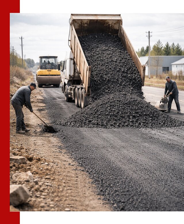 Асфальтовая крошка для дорог в Кунгуре — поставка и доставка