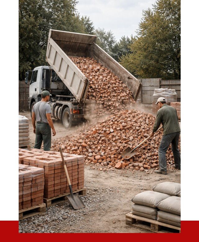 Бой кирпича в Кунгуре с доставкой от 4308 руб/куб | ПРОНЕРУДКнг