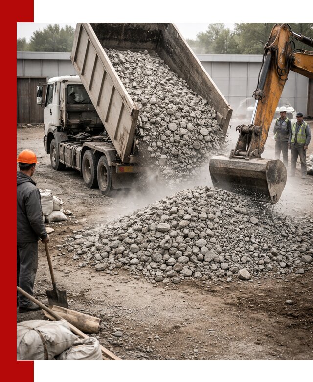 Доставка дробленого бетона в Кунгуре оптом и в розницу