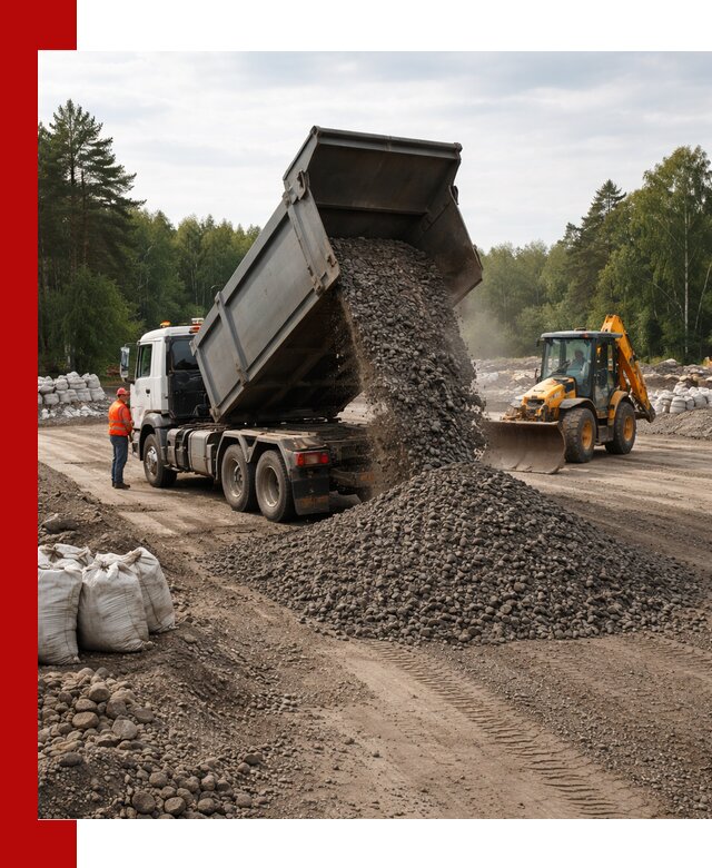Доставка дробленого асфальта в Кунгуре для дорожных работ