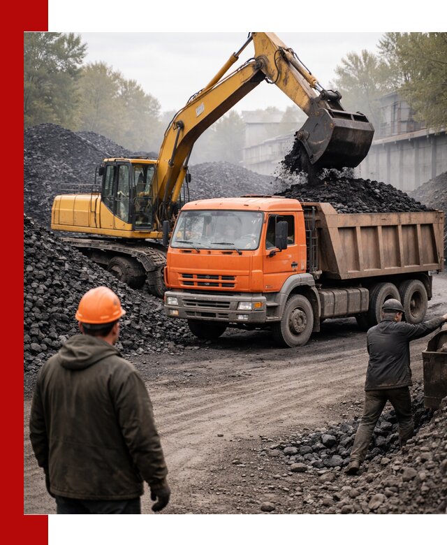 Доставка угля автотранспортом в Кунгуре быстро и выгодно