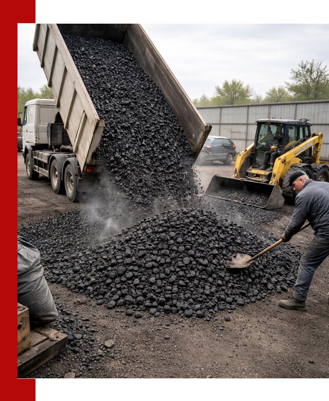Доставка угля орех в Кунгуре оптом и в розницу