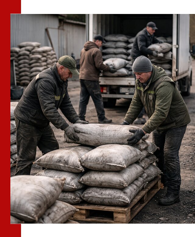 Доставка угля в мешках по выгодным ценам в Кунгуре