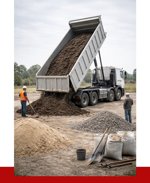 Доставка самосвалом 30 кубов в Кунгуре от 8718 р. | ПРОНЕРУДКнг