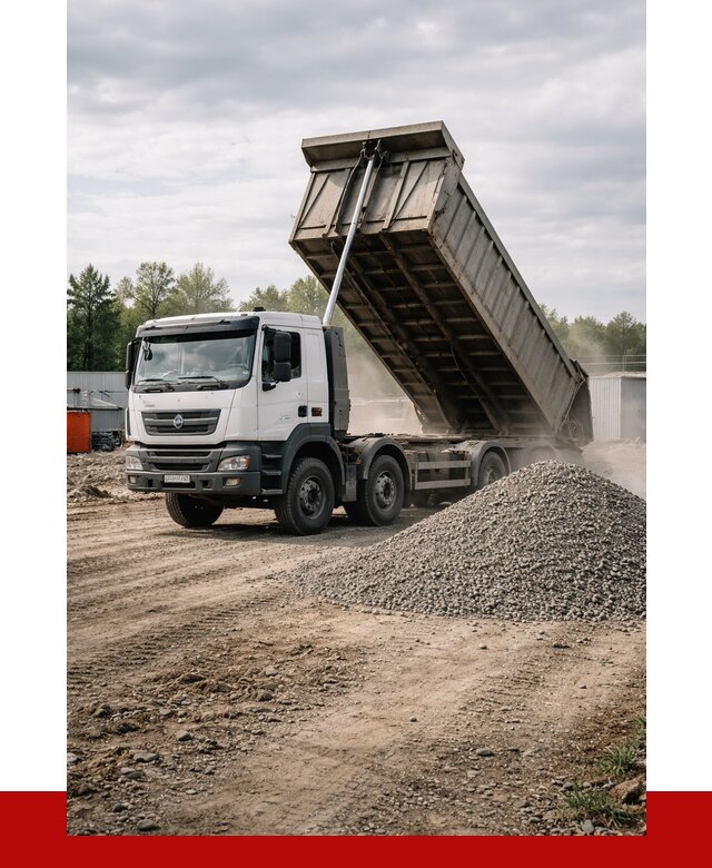 Доставка самосвалом 40 кубов в Кунгуре от 9230 р. | ПРОНЕРУДКнг