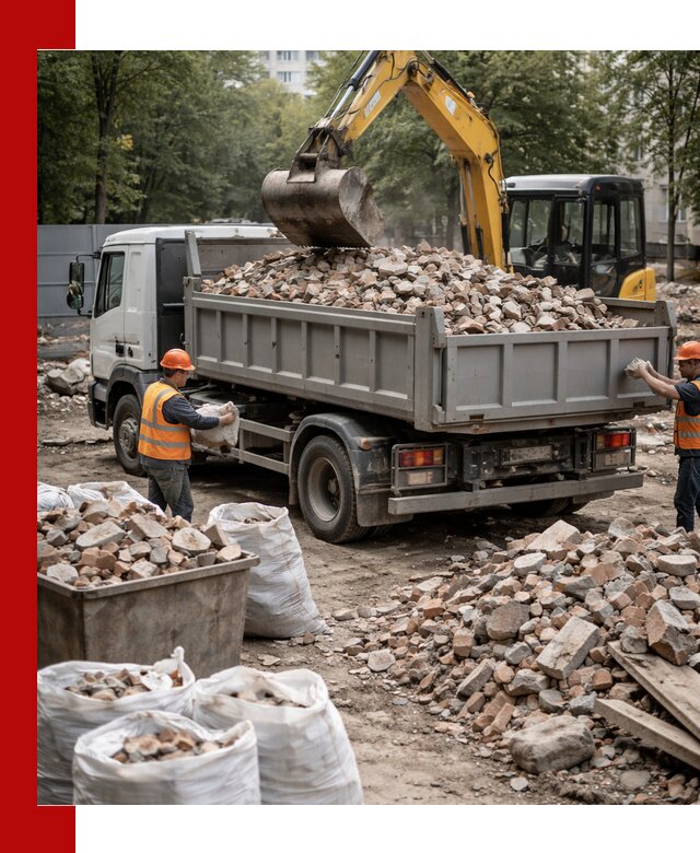 Вывоз строительного мусора в Кунгуре с самосвалами и контейнерами