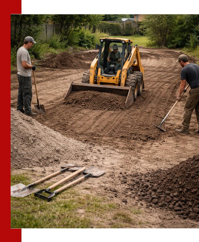 Планировка участка грунтом с вывозом и доставкой в Кунгуре