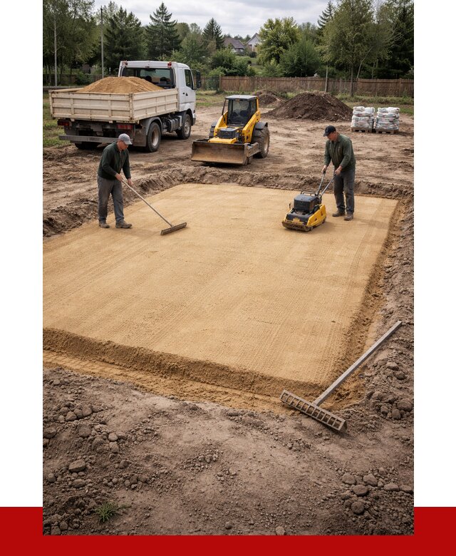 Устройство песчаной подушки в Кунгуре от 4615 р. ПРОНЕРУДКнг